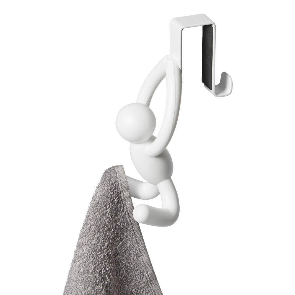 Umbra Haken Buddy, Türhaken, für Schränke und Schubladen, 2er Set, Kunststoff, Weiß, 1013428-660