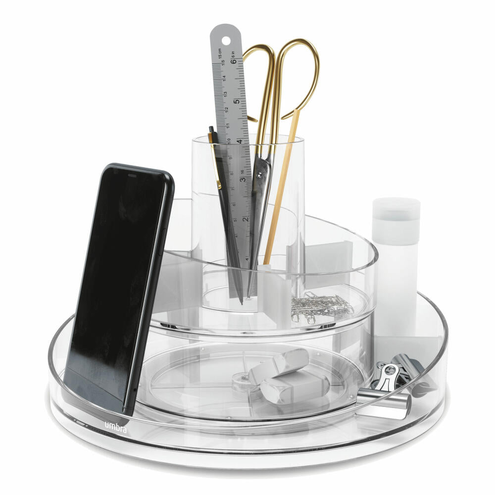Umbra Organizer Cascada, storage for cosmetics and makeup, 2-tier, transparent, 1016325-165