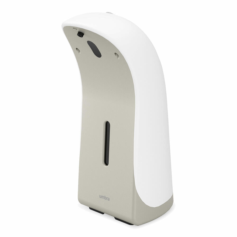 Umbra Emperor Soap Dispenser, Automatic Touchless Dispenser, Dishwashing Liquid Dispenser, Plastic, White, Nickel, 355 ml, 1016999-670