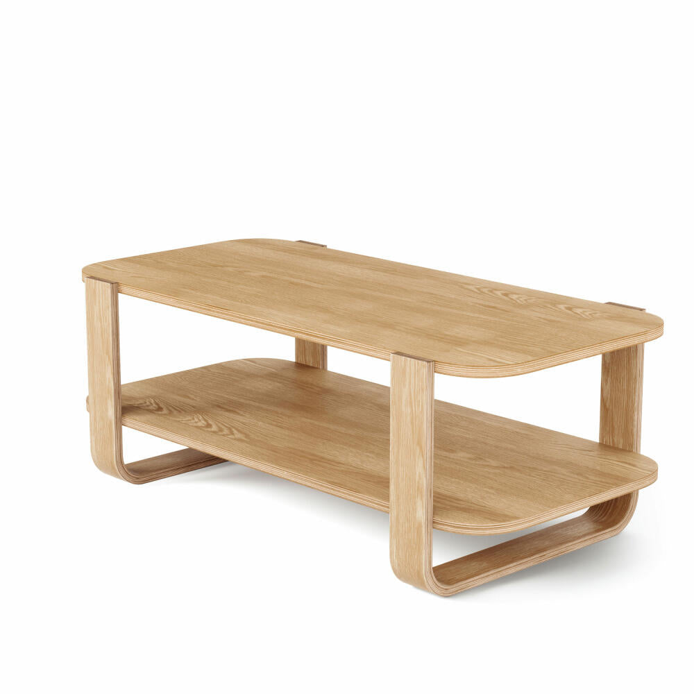 Umbra Bellwood Coffee Table, with 2 levels, living room table, ash wood, natural, 1017427-390