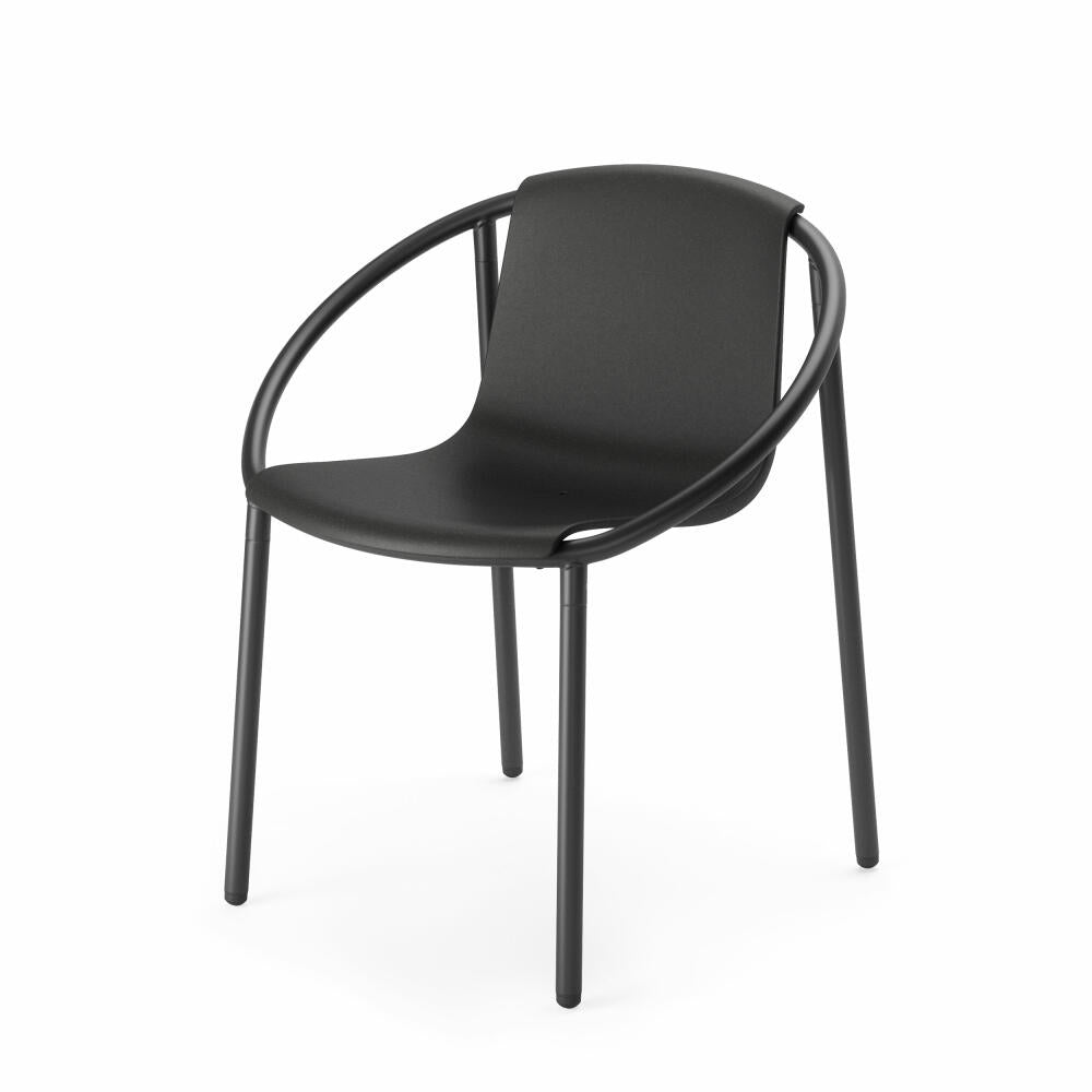 Umbra Ringo Chair, Dining Chair, Patio Chair, Steel, Plastic, Black, 55 x 64 x 74 cm, 1018223-040