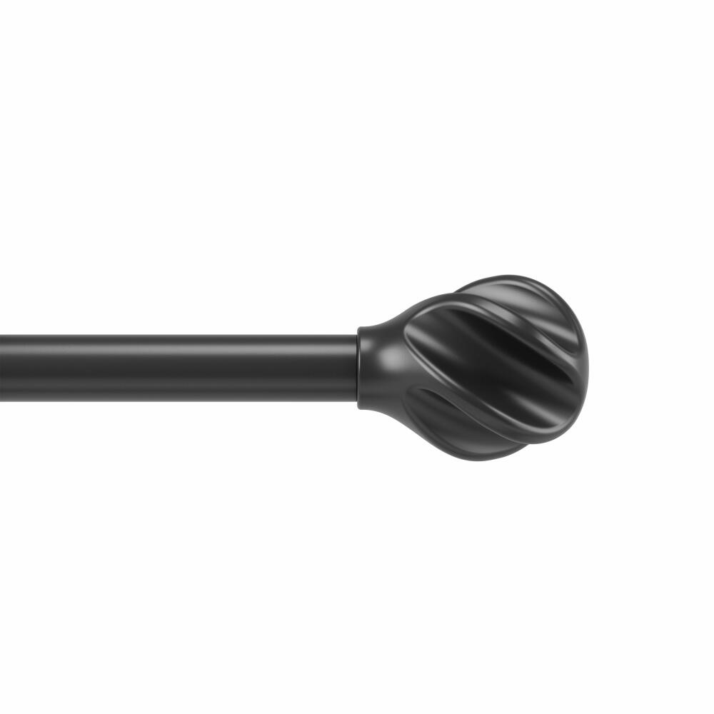 Umbra Curtain Rod Helix, Extendable Curtain Rod, Steel, Black, Ø 2.5 cm, 1017250-038