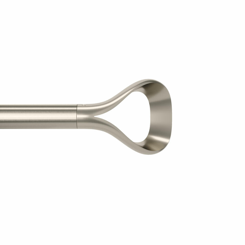 Umbra extendable curtain rod Loop, curtain rod, steel, nickel, 107-306 cm, 1020375-1001