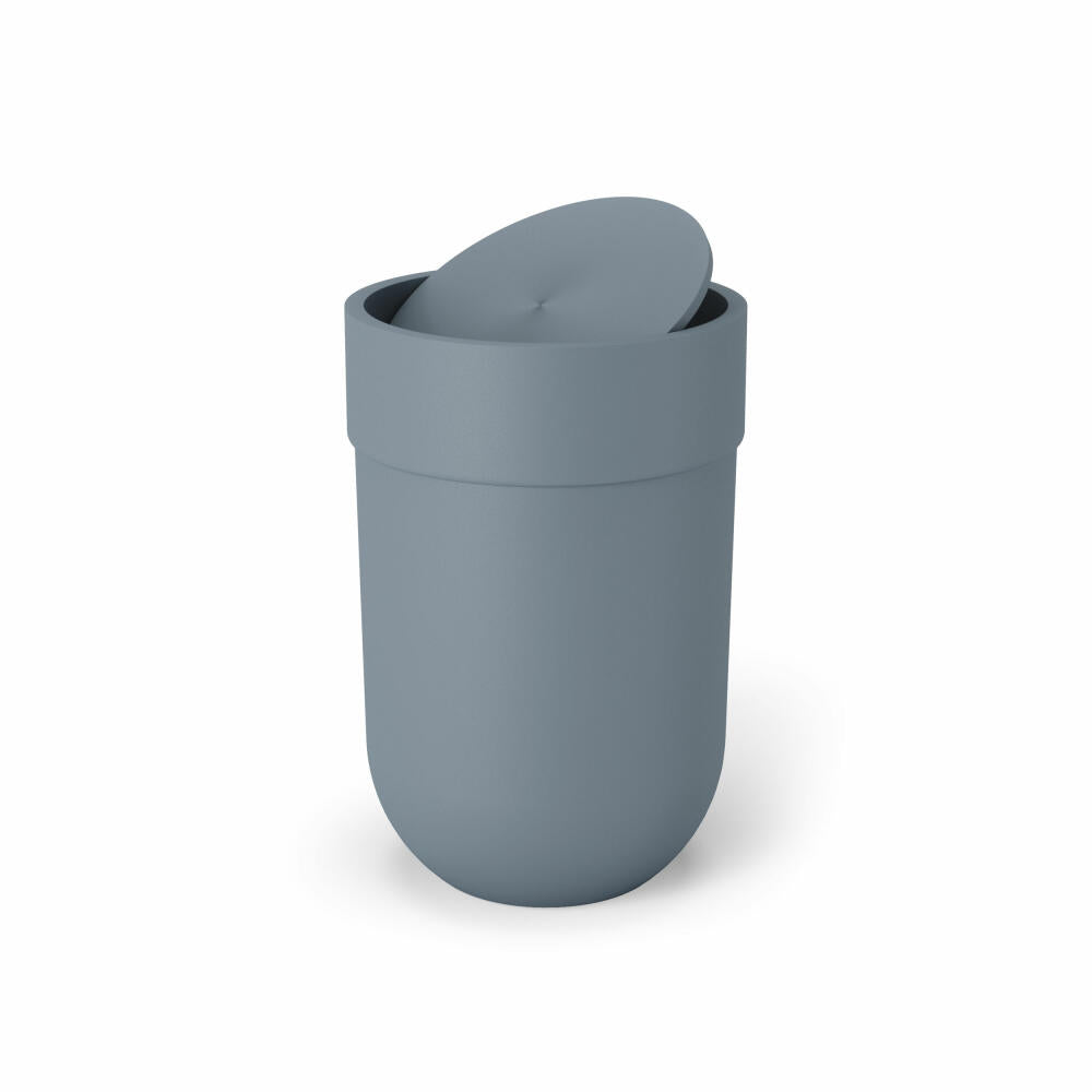 Umbra Swing Lid Trash can Touch, plastic, slate blue, 6 L, 023269-1050