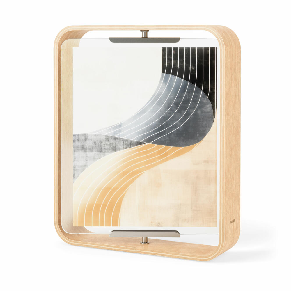 Umbra Table Picture Frame Bellwood, Photo Frame, Wood, Glass, Natural, 10x15 or 13x18 cm, 1022486-390