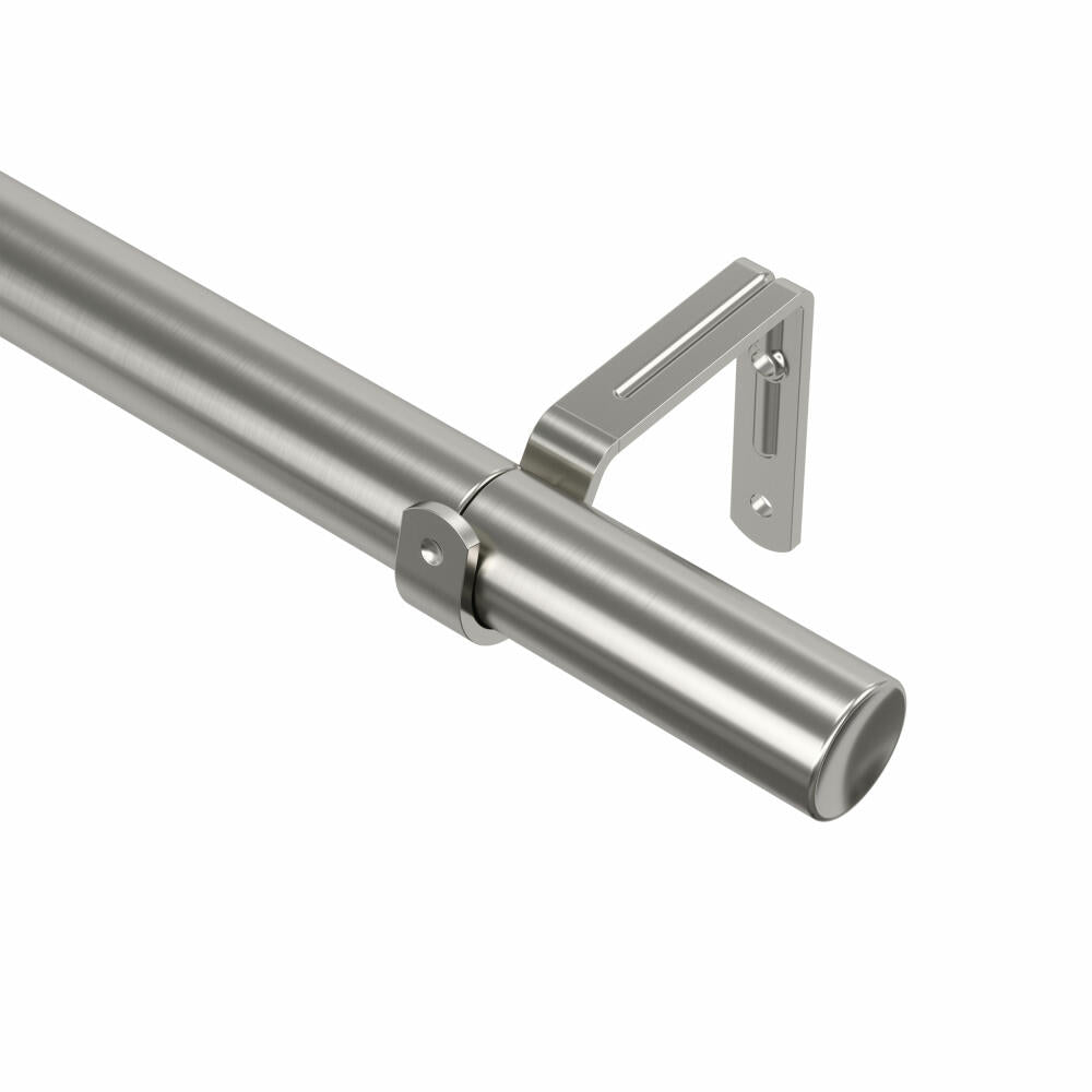 Umbra Vorhangstange Zen ausziehbar, Gardinenstange, Stahl, Nickel, 81 - 163 cm, 1022628-411