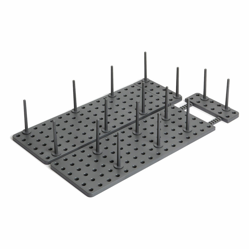 Umbra Peggy Schubladenorganizer, 2er Set, Topfhalter, Pfannenhalter, Schubladen Einsatz, Dunkelgrau, 54 cm, 1004318-149