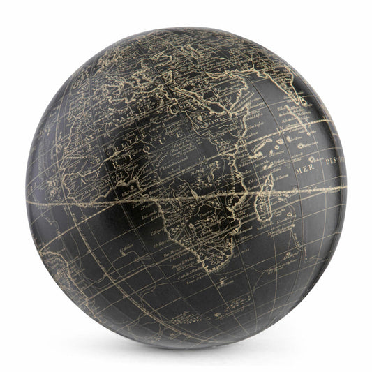 Authentic Models Globus Vaugondy Black 18 cm, Weltkugel, Dekoration, Kunststoff / Papier, GL311