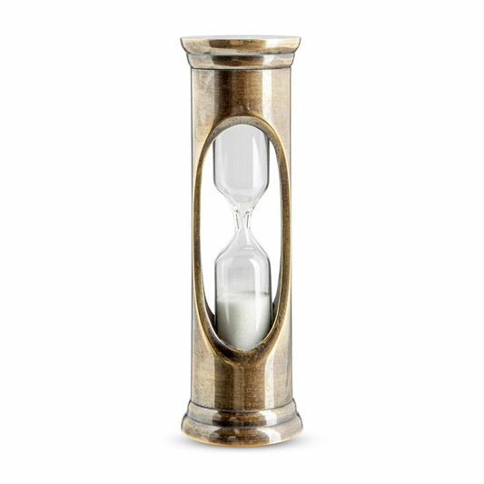 Authentic Models Sanduhr Bronzed 3 Minuten, Zeitmesser, Messing, Glas, HG001B