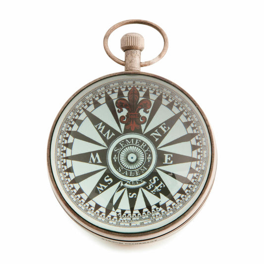 Authentic Models Taschenuhr Eye of Time Silver, Uhr, Deko-Objekt, Messing / Glas, SC063