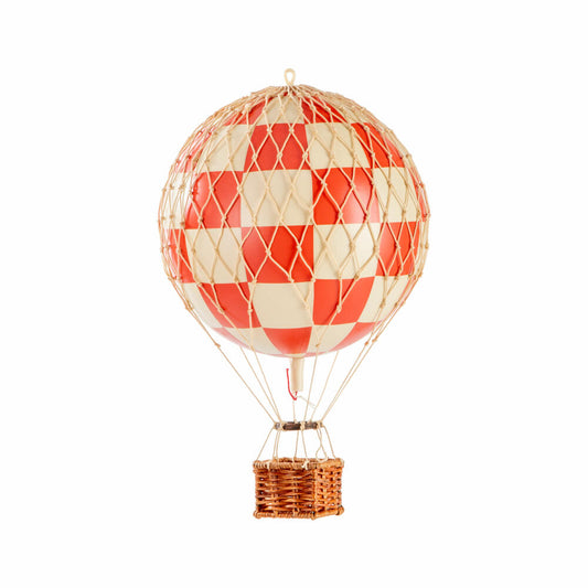Authentic Models Hängedekoration Travels Light Check Red, Ballon, Kunststoff / Papier, AP161CR