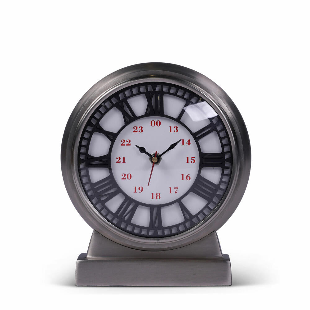 Authentic Models Waterloo Desk Clock S, Schreibtischuhr, Uhr, Deko, Aluminium / Glas, SC067