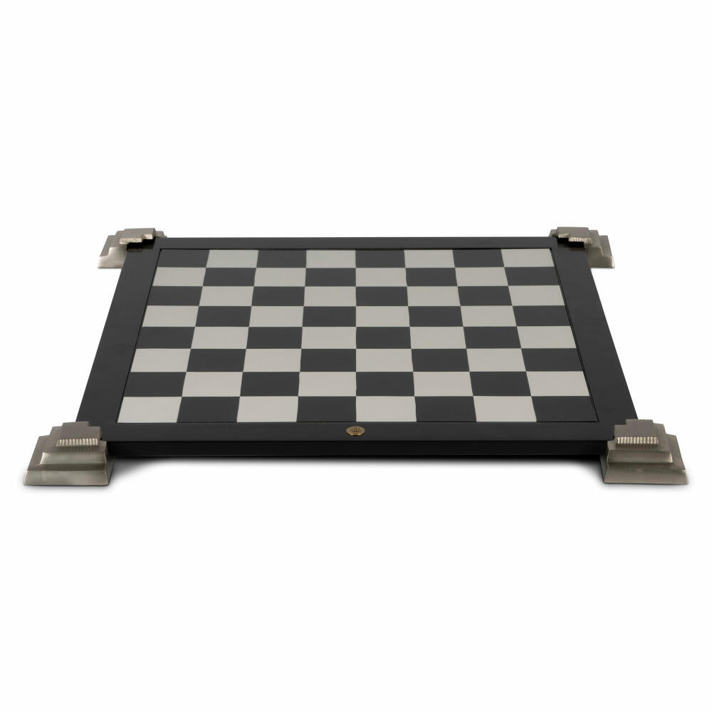 Authentic Models Spielbrett 2-Sided Game Board Black, wendbares Spielfeld, Dame, Schach, Holz, GR036