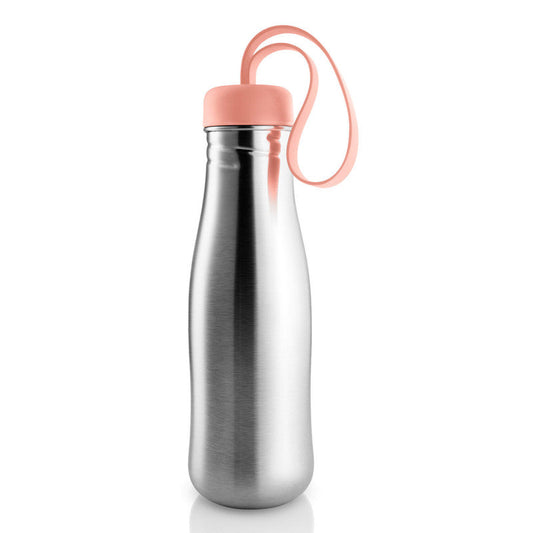 Eva Solo Active Drinking Bottle Cantaloupe, Bottle, Stainless Steel, Silicone, Light Pink, 700 ml, 505027