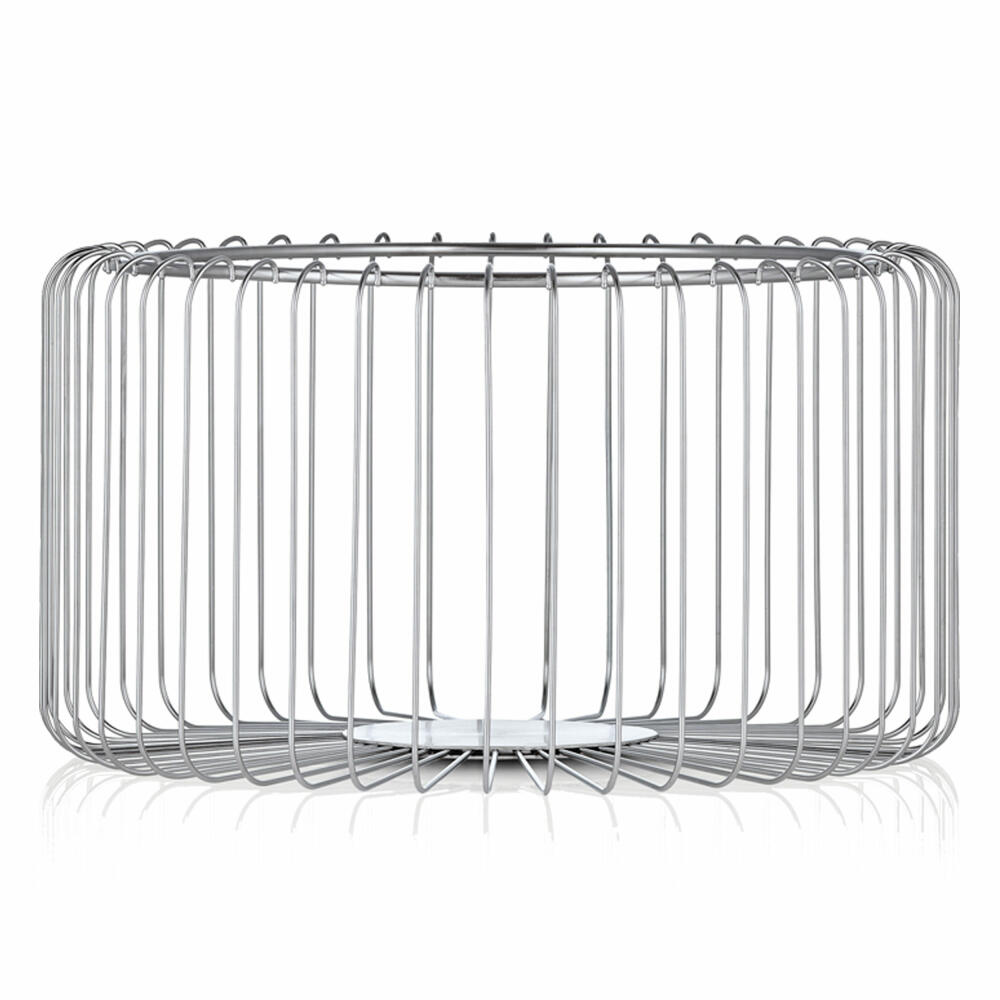 Blomus Estra basket, fruit basket, fruit bowl, stainless steel chrome-plated, Ø 30 cm, 63644