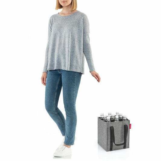 reisenthel bottlebag, für 9 Flaschen, Tragetasche, Flaschenkorb, Flaschentasche, Twist Silver, ZJ7052