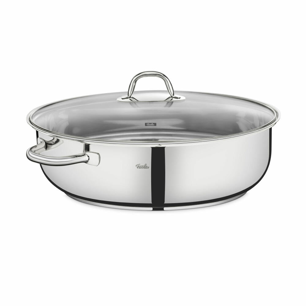 Fissler Bräter Edelstahlbräter 18/10, Bräter, Ø 38 cm, Induktionsgeeignet