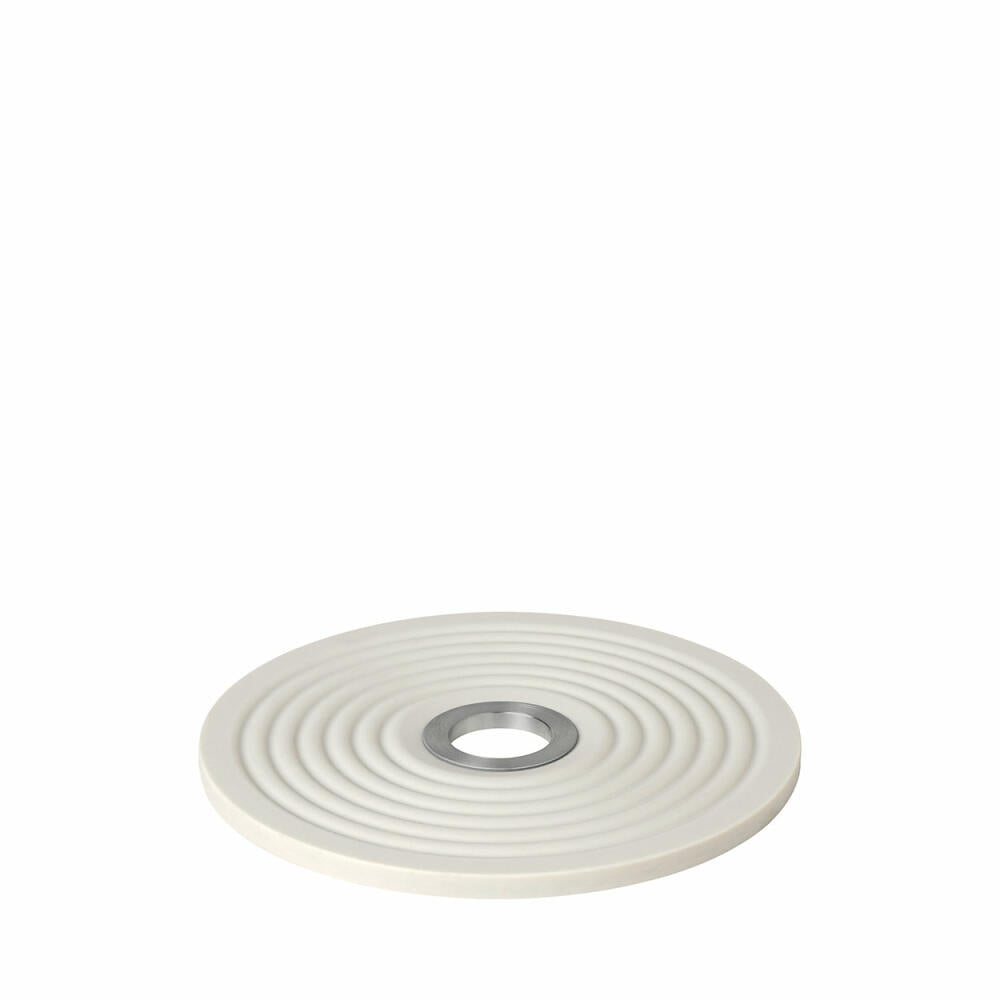 blomus Oolong coaster, pot coaster, pan coaster, silicone, Moonbeam, Ø 14 cm, 63773