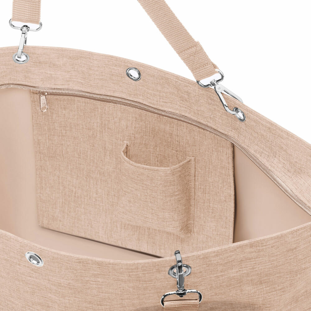 reisenthel shopper XL, Einkaufstasche, Tragetasche, Strandtasche, Tasche, Polyestergewebe, Twist Coffee, 35 L, ZU6041