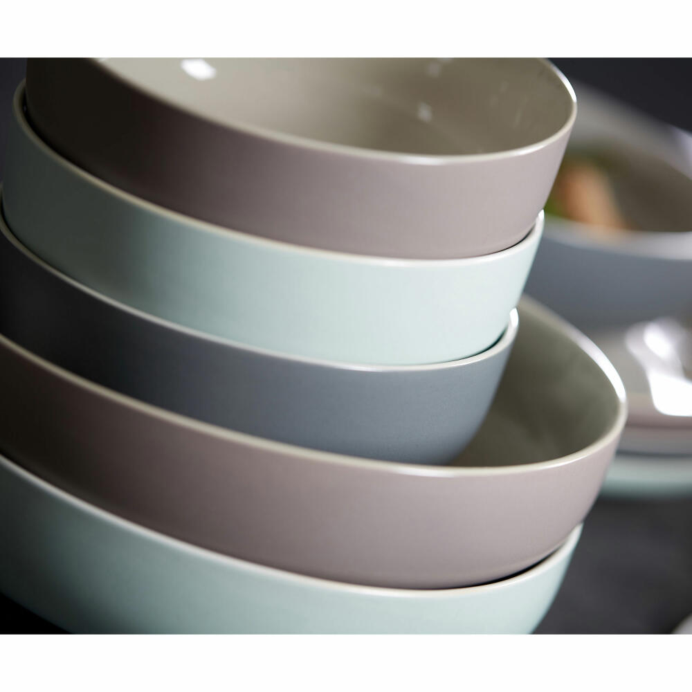 Ritzenhoff & Breker JASPER Kombiservice 16-tlg., Geschirrset, Service, Rund, Steinzeug, Grau, 407679