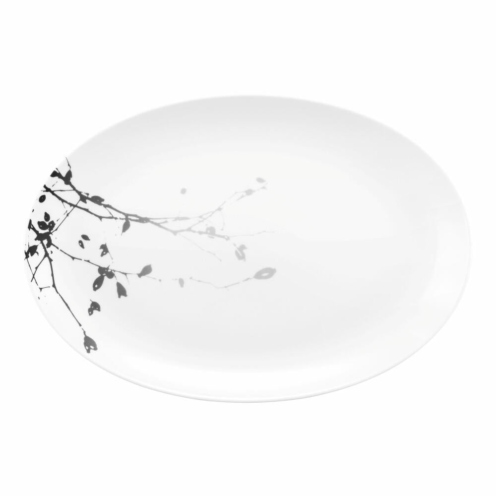 Seltmann Weiden Liberty Platter Oval, Serving Platter, Serving Plate, Porcelain, Dark Rose Hip, 35.1 x 24.2 cm, 001.764918