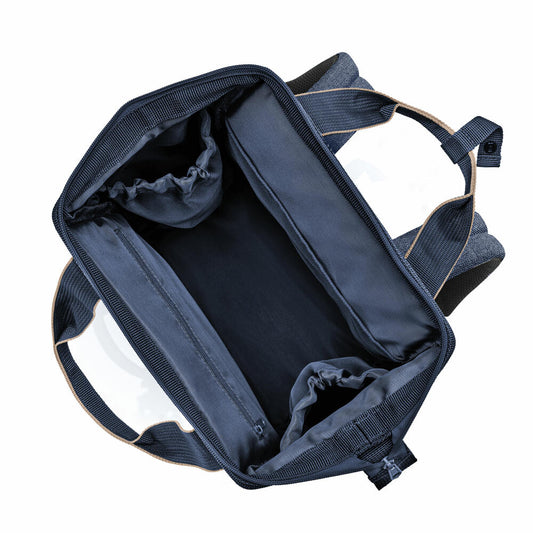 reisenthel allrounder R, Reisetasche, Rucksack, Herringbone Dark Blue, 12 L, JR4113