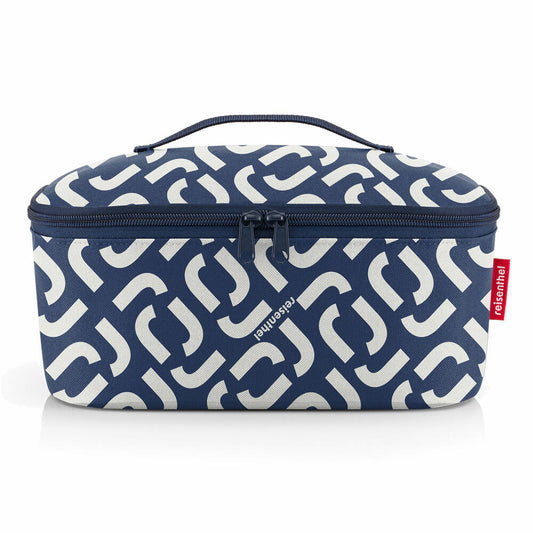reisenthel coolerbag M pocket, cooler bag, insulated bag, thermal bag, thermal bag, polyester fabric, Signature Navy, 4.5 L, LF4073
