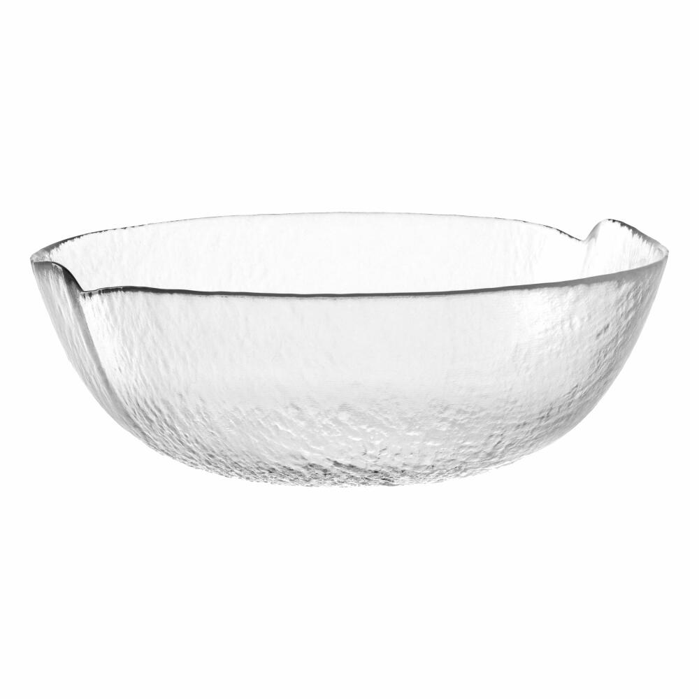 montana bowl :bright, structured bowl, soda-lime glass, clear, 23 cm, 036387