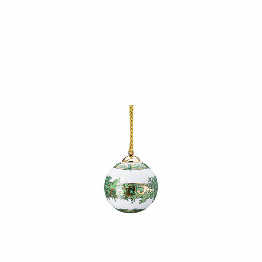 Rosenthal Versace Porzellankugel Medusa Garland Green, Porzellan, 7.5 cm, 14283-409959-27940