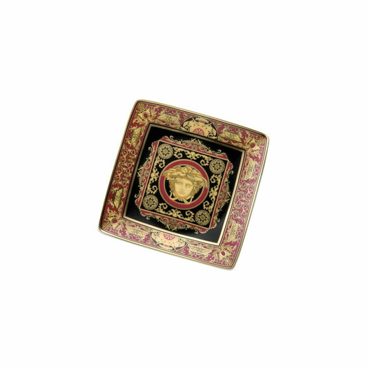 Rosenthal Versace bowl square flat Medusa, porcelain, 12 cm, 11940-409605-15253