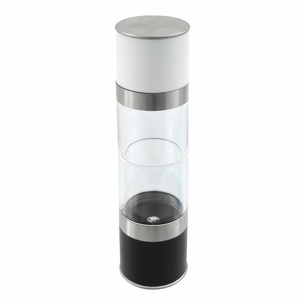 Fackelmann Pouring & Dispensing Duo Mill, Salt Mill, Pepper Mill, Spice Mill, 22 cm, 47316