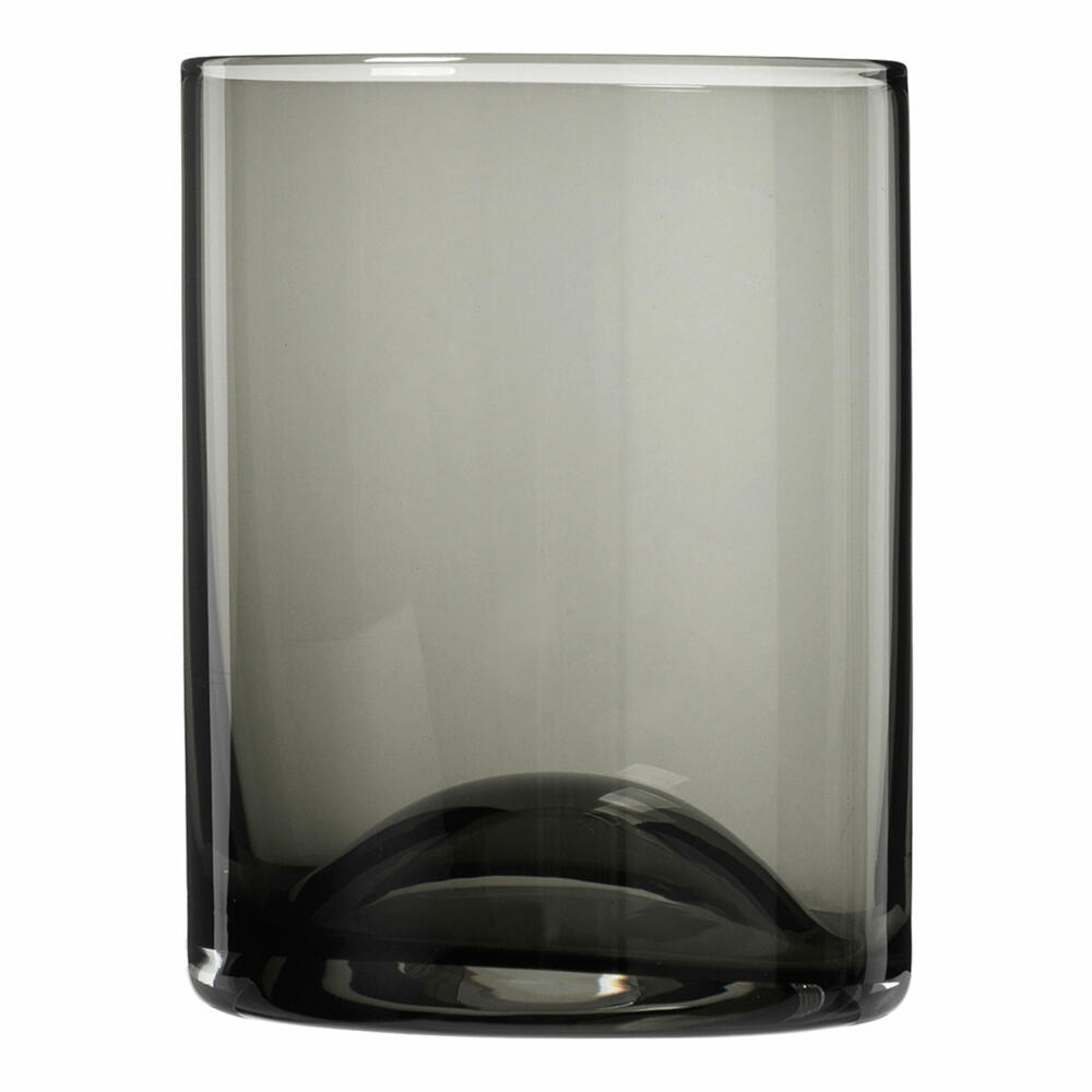 Blomus WAVE Set of 2 drinking glasses, glass, water glass, colored glass, black, 300 ml, 63829