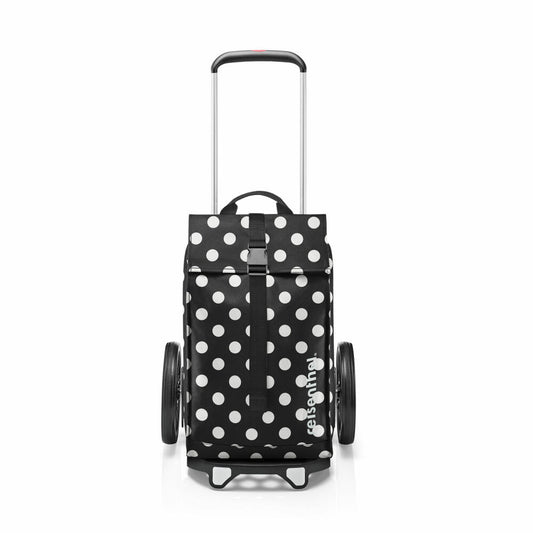 reisenthel citycruiser, Einkaufstrolley mit Tasche, Dots White, 40 L, MJ7073