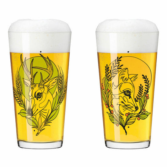 Ritzenhoff drinking cup color bang set of 2 001, cup, Tobias Tietchen, crystal glass, 432 ml, 3491001