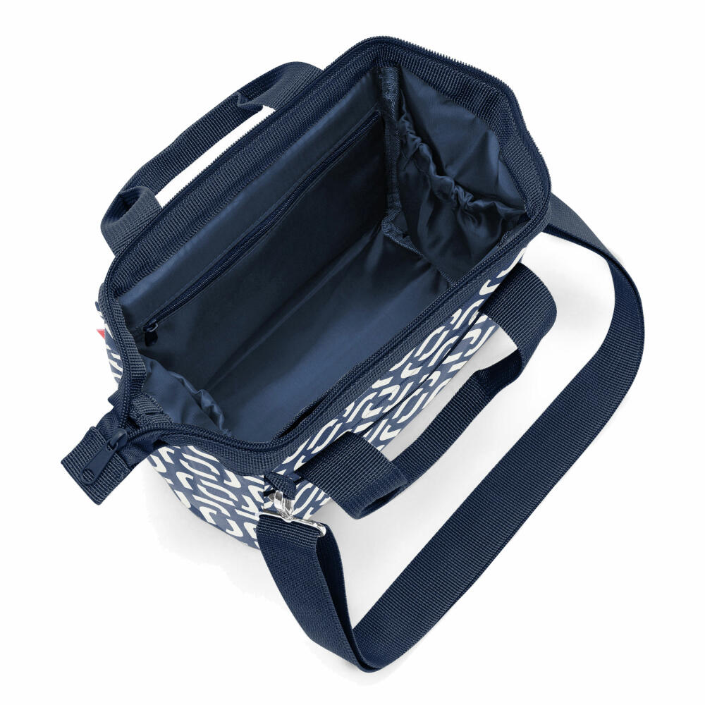 reisenthel allrounder cross, Schultertasche, Tasche , Handtasche, Polyestergewebe, Signature Navy, 4 L, MQ4073