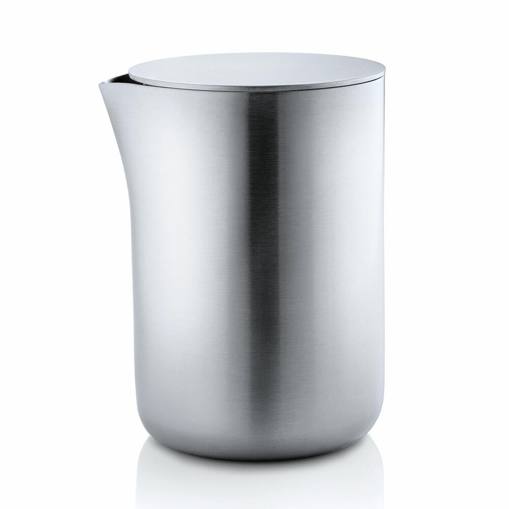 Blomus Basic milk jug, with stainless steel lid, milk jug, cream jug, jug, stainless steel, 250 ml, 63620
