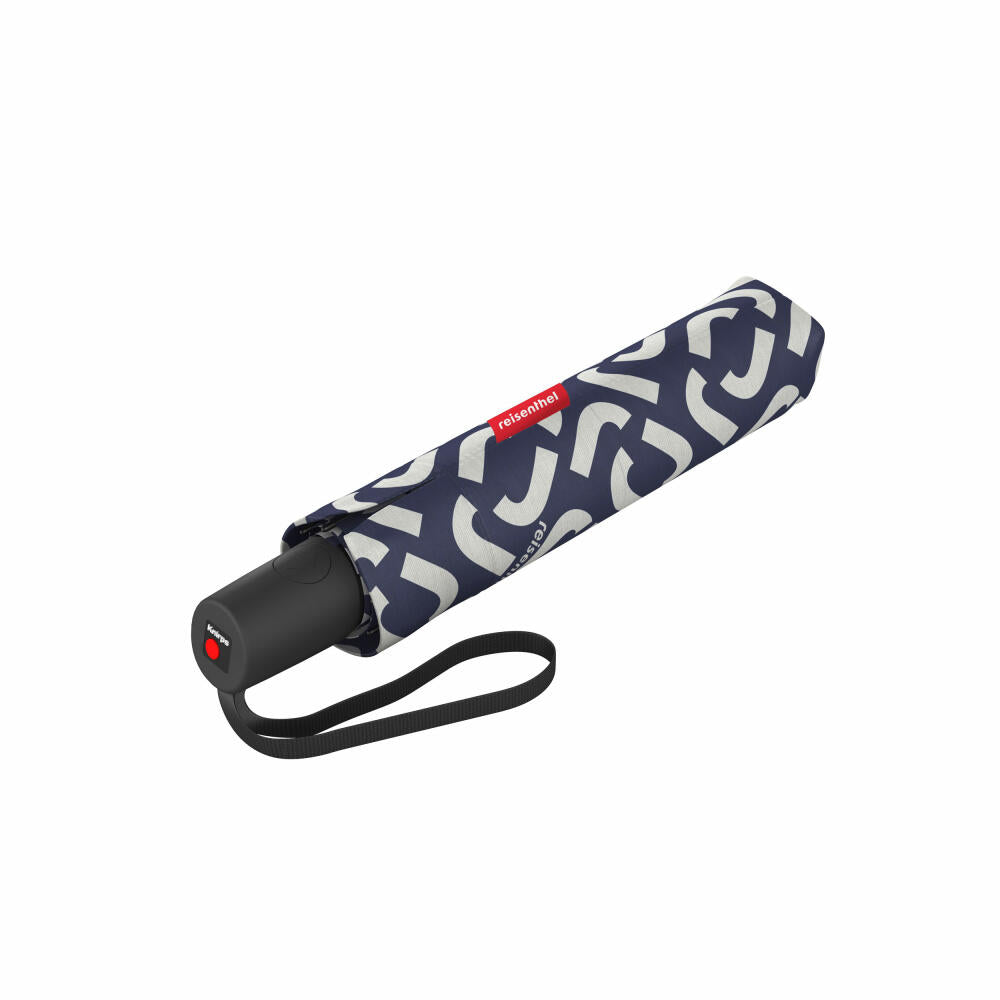 reisenthel umbrella pocket duomatic, umbrella, Knirps, rain umbrella, pocket umbrella, polyester fabric, Signature Navy, RR4073