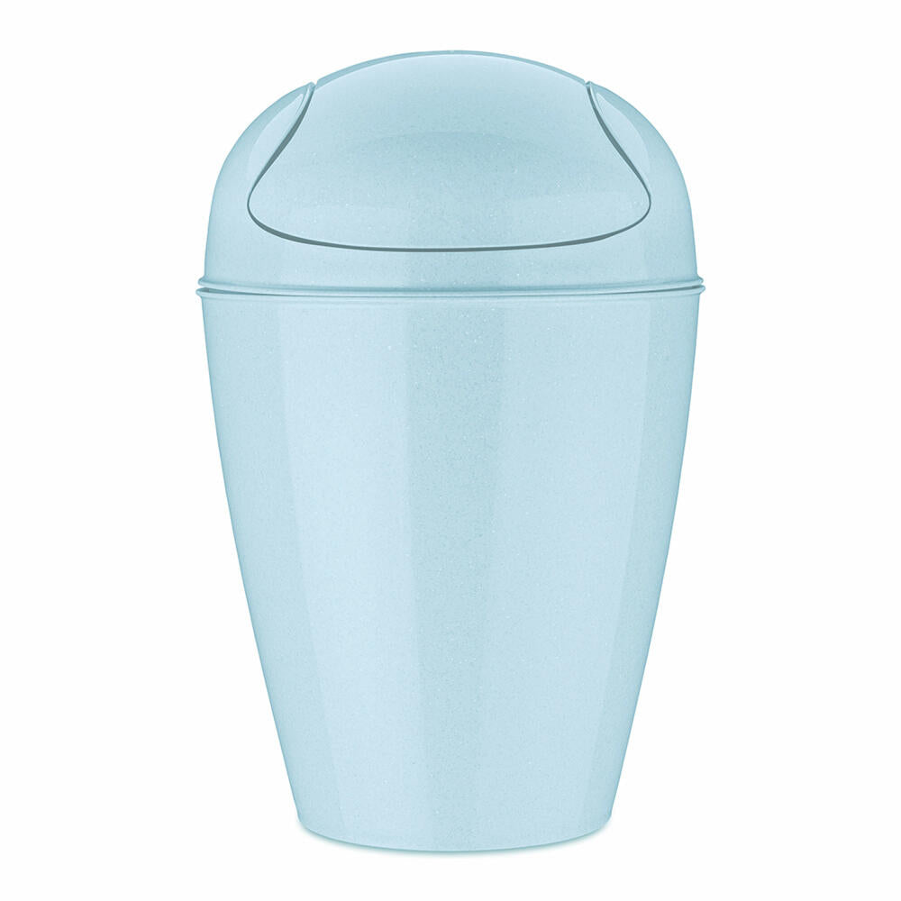 Koziol Schwingdeckeleimer Del M, Mülleimer, Kunststoff, Recycled Blue, 12 L, 1401126