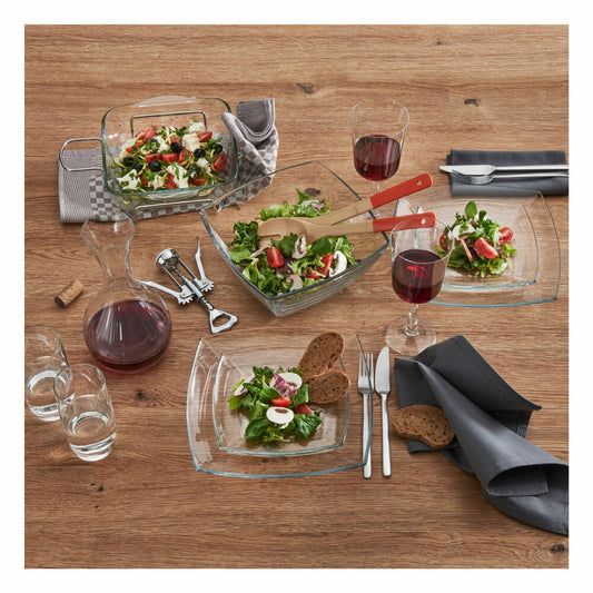 montana: :carré Schale, Servierschale, Schüssel, Glasschüssel, Glasschale, Glas, Ø 24 cm, 085121