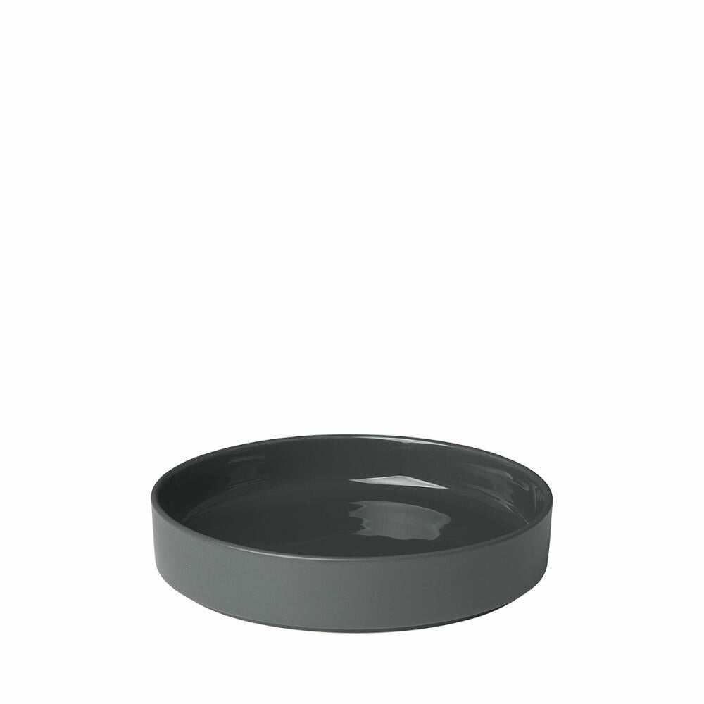 blomus Pilar deep plate, agave green, ceramic, H 4 cm, Ø 20 cm, 63705