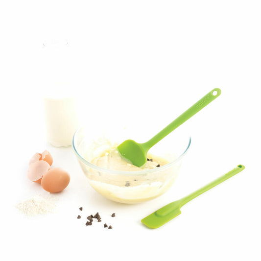 Mastrad Silicone Spoon, Kitchen Scraper, Kitchen Utensil, Spoon, Silicone, Green, F10418