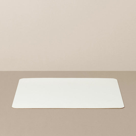 Ritzenhoff Livø tray insert, placemat, tray insert, fabric insert, leather fiber fabric, white / pink, 31 cm, 4040001