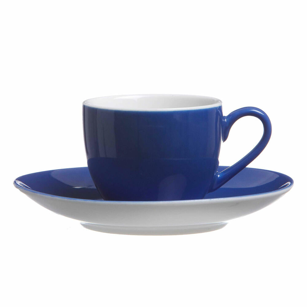 Ritzenhoff & Breker Doppio Espresso Obere, Obertasse, Ober Tasse, Kaffeetasse, Porzellan, Indigoblau, Ø 6 cm, 63905