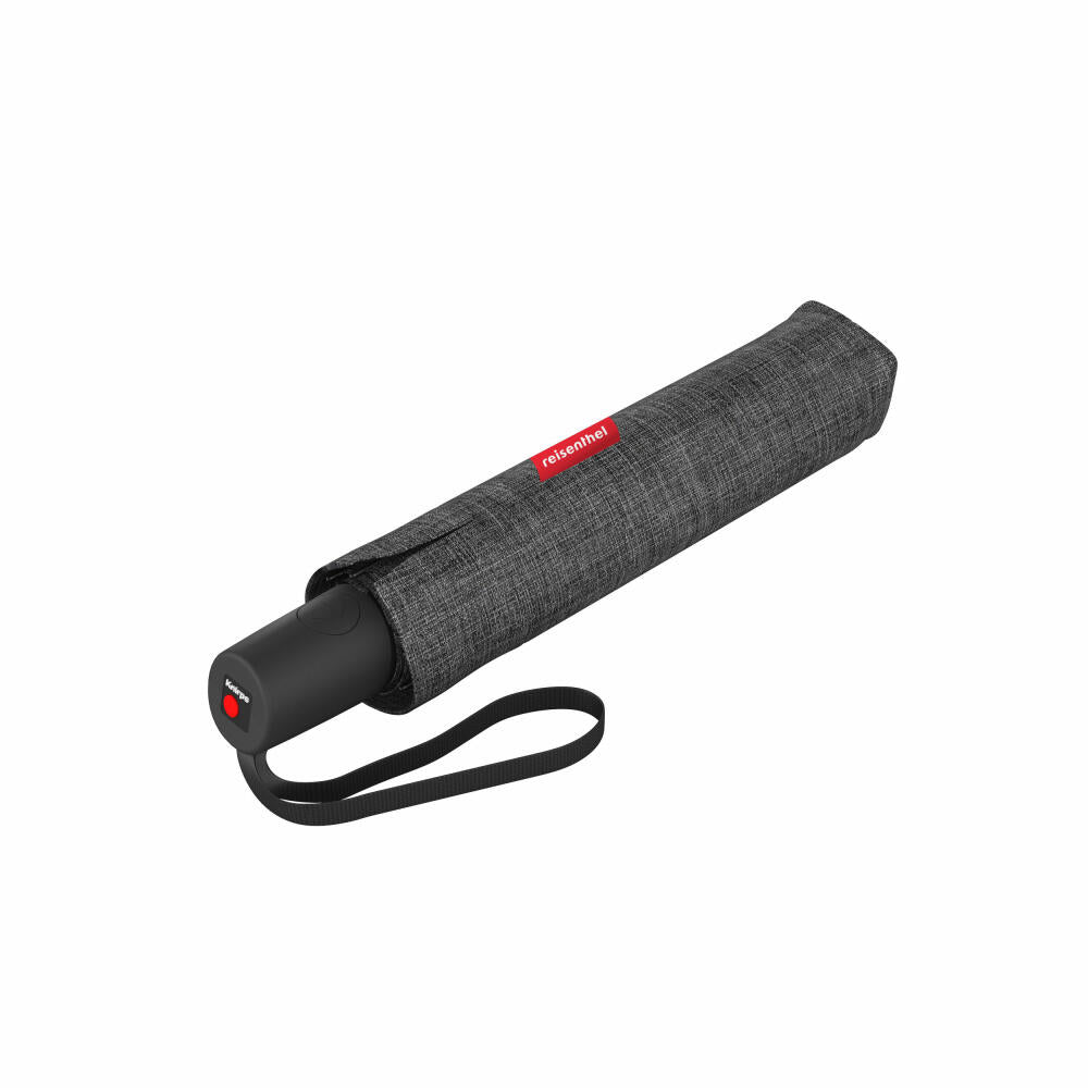 reisenthel umbrella pocket duomatic, Regenschirm, Knirps, Regen Schirm, Taschenschirm, Polyestergewebe, Twist Silver, RR7052
