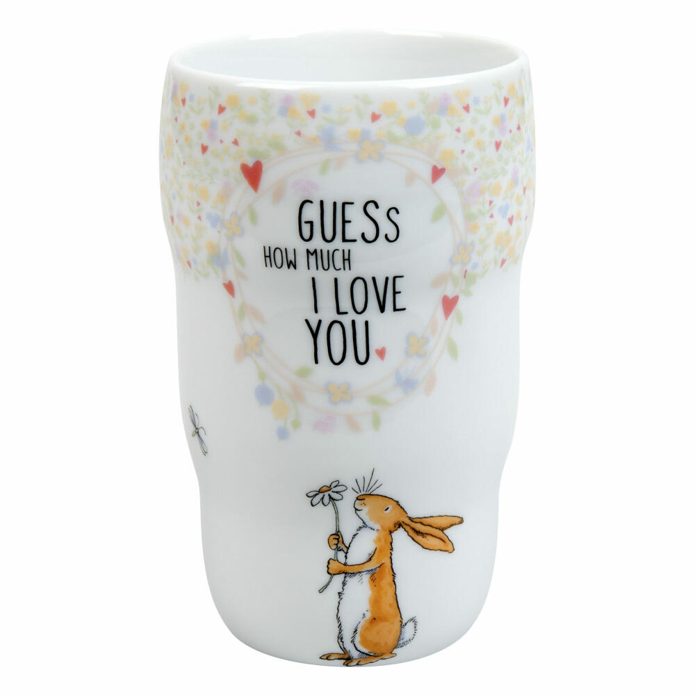 Könitz Grip Mug Guess how much I love you, doppelwandiger Becher, Porzellan, 350 ml, 11 1 136 2753