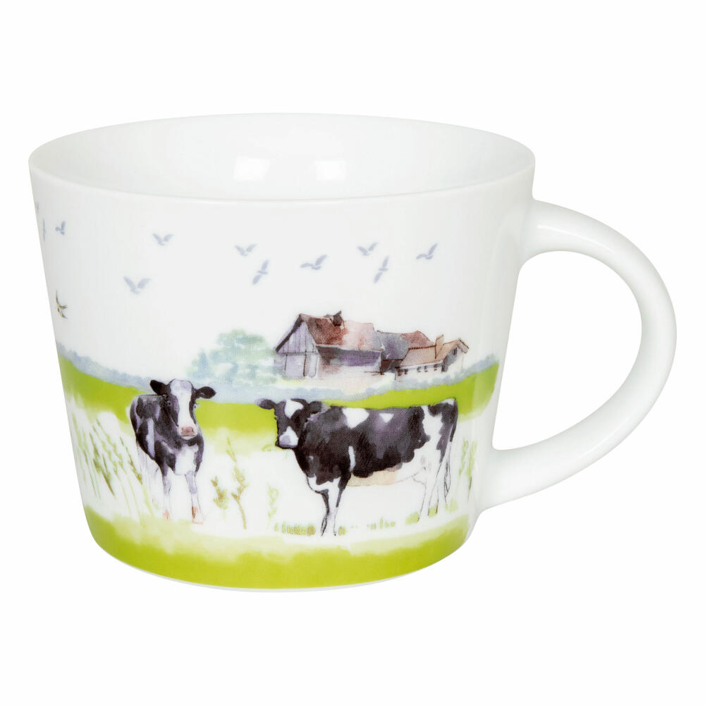 Könitz Becher Farm Animals - Cow, Tasse, Kaffeebecher, Porzellan, Bunt, 420 ml, 11 1 242 2697