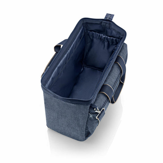 reisenthel allrounder S pocket, travel bag, Herringbone Dark Blue, 11 L, MO4113