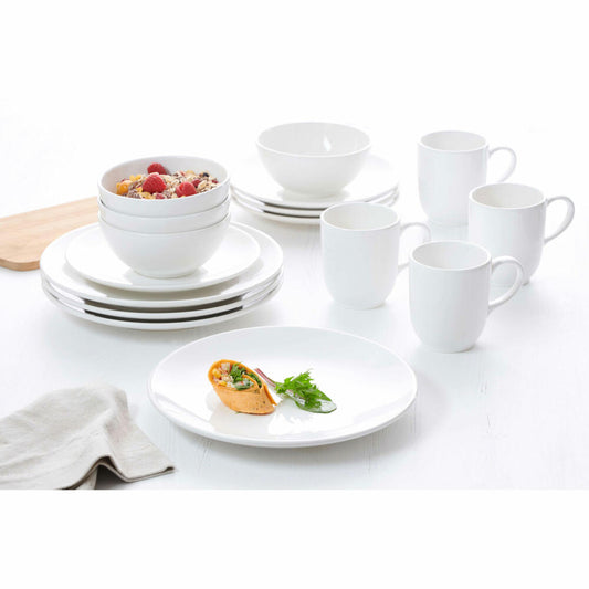 Ritzenhoff & Breker Kombiservice Lund, 16-tlg., Geschirr, Service, Steinzeug, Weiß, 208870