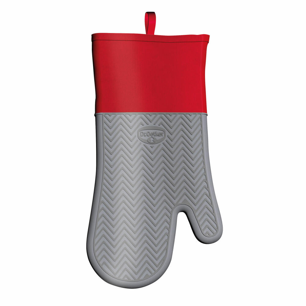 Dr. Oetker Flexxible Silikon- Back und Ofenhandschuh, Küchenhelfer, Platinsilikon / Baumwolle, 1932