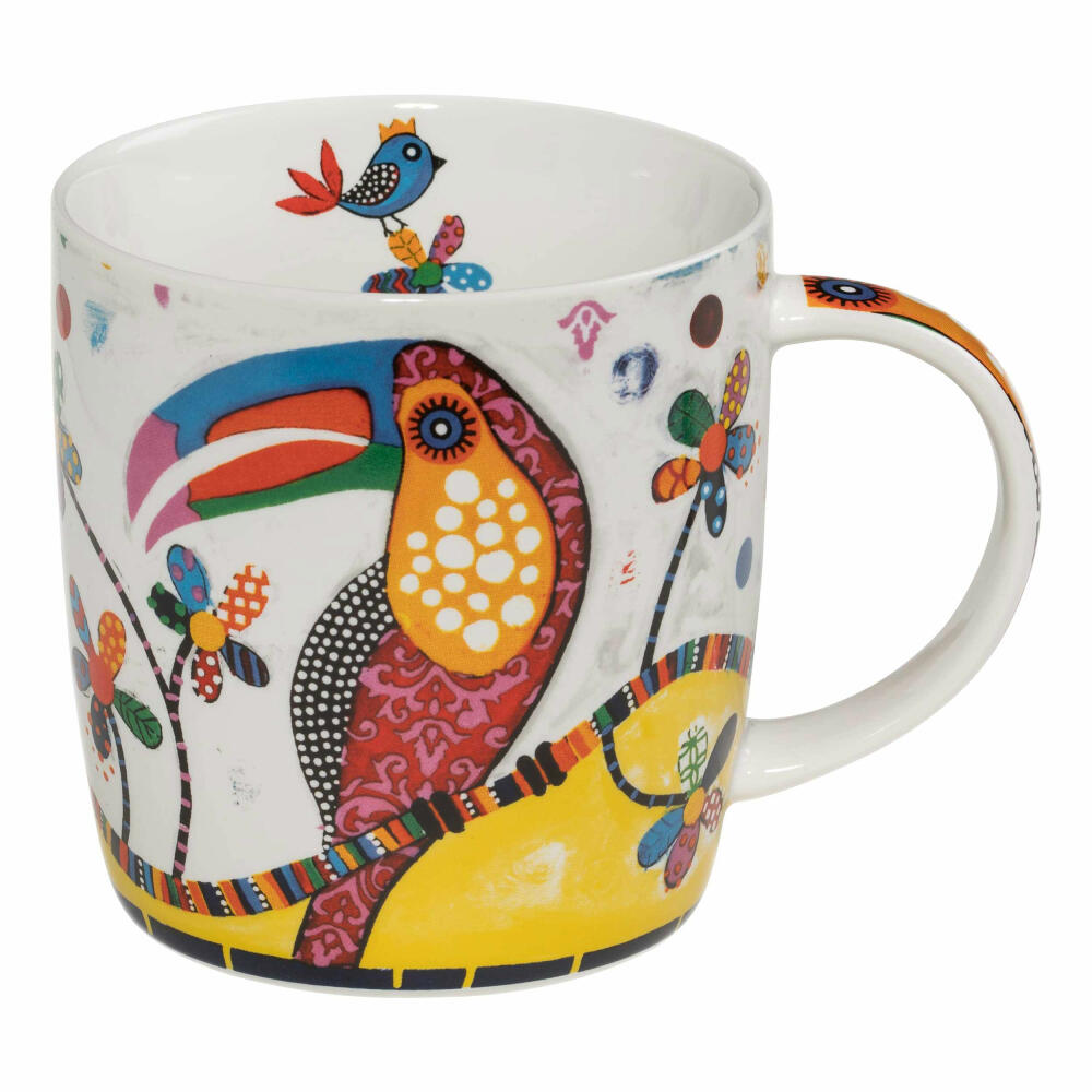 Maxwell & Williams Smile Style Tango Becher, Tasse, Kaffeetasse, Kaffeebecher, Geschenkbox, Porzellan, Bunt, 400 ml, DI0094